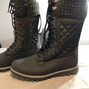 Fashion winter boots man made material